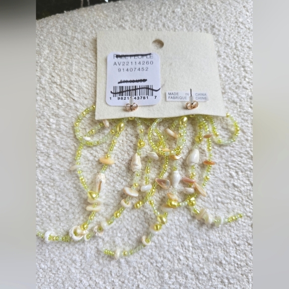 NEW!! Free People, Say You Love Me Bow Dangle Earrings, Sage -NWT! - Picture 5 of 6